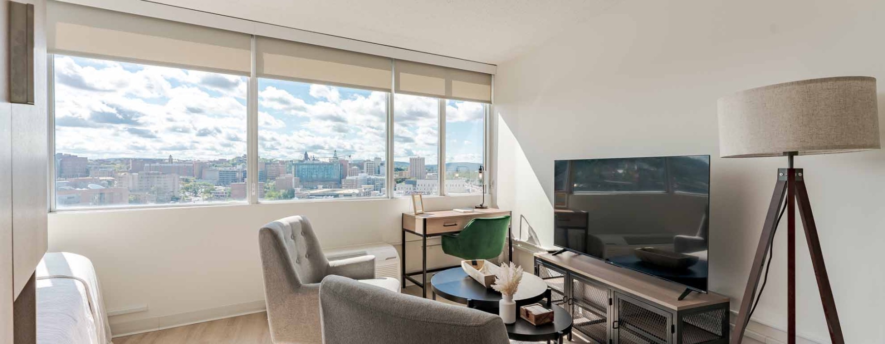 nice living area with beautiful views