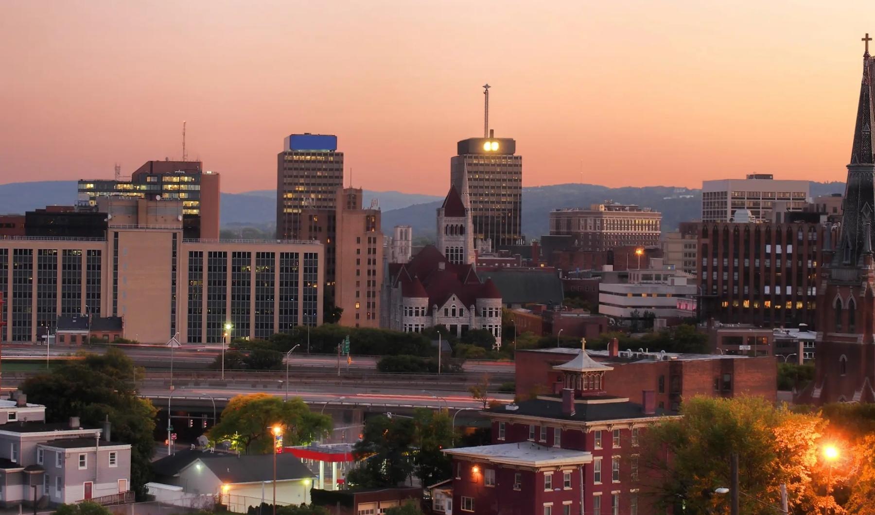 The essence of exceptional living a city with buildings and trees